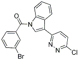 (3-BROMOPHENYL)[3-(6-CHLORO-3-PYRIDAZINYL)-1H-INDOL-1-YL]METHANONE Struktur