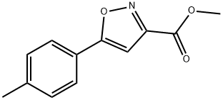 METHYL 5-(4-METHYLPHENYL)ISOXAZOLE-3-CARBOXYLATE Struktur