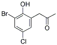 (3-BROMO-5-CHLORO-2-HYDROXYPHENYL)ACETONE Struktur