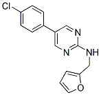 5-(4-CHLOROPHENYL)-N-(2-FURYLMETHYL)PYRIMIDIN-2-AMINE Struktur