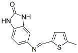 5-(((5-METHYLTHIEN-2-YL)METHYLENE)AMINO)-1,3-DIHYDRO-2H-BENZIMIDAZOL-2-ONE Struktur