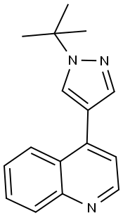 4-(1-TERT-BUTYL-1H-PYRAZOL-4-YL)QUINOLINE Struktur