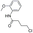 4-CHLORO-N-(2-METHOXYPHENYL)BUTANAMIDE Struktur