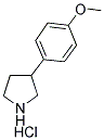 3-(4-METHOXY-PHENYL) PYRROLIDINE HCL Struktur