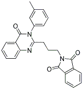 2-(3-(4-OXO-3-M-TOLYL-3,4-DIHYDROQUINAZOLIN-2-YL)PROPYL)ISOINDOLINE-1,3-DIONE Struktur