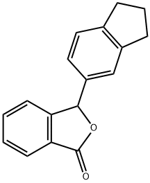 3-(2,3-DIHYDRO-1H-INDEN-5-YL)-2-BENZOFURAN-1(3H)-ONE Struktur