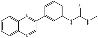 N-METHYL-N'-[3-(2-QUINOXALINYL)PHENYL]THIOUREA Struktur