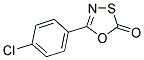 5-(4-CHLOROPHENYL)-1,3,4-OXATHIAZOL-2-ONE Struktur