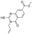 3-ALLYL-2-MERCAPTO-4-OXO-3,4-DIHYDRO-QUINAZOLINE-7-CARBOXYLIC ACID METHYL ESTER Struktur