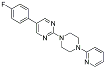 5-(4-FLUOROPHENYL)-2-(4-PYRIDIN-2-YLPIPERAZIN-1-YL)PYRIMIDINE Struktur