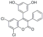 6,8-DICHLORO-4-(3',5'-DIHYDROXYPHENYL)-3-PHENYL COUMARIN Struktur