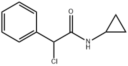 2-CHLORO-N-CYCLOPROPYL-2-PHENYLACETAMIDE Struktur