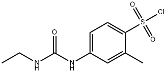 4-(3-ETHYL-UREIDO)-2-METHYL-BENZENESULFONYL CHLORIDE Struktur