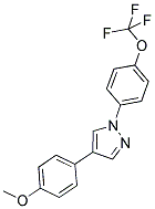 4-(4-METHOXYPHENYL)-1-[4-(TRIFLUOROMETHOXY)PHENYL]-1H-PYRAZOLE Struktur