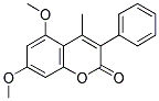 5,7-DIMETHOXY-4-METHYL-3-PHENYL COUMARIN Struktur