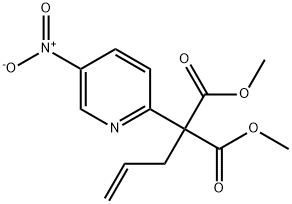 DIMETHYL 2-ALLYL-2-(5-NITRO-2-PYRIDINYL)MALONATE Struktur