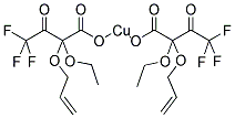 COPPER II ALLYLOXYETHOXYTRIFLUOROACETOACETATE Struktur