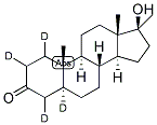 5ALPHA-ANDROSTAN-17ALPHA-METHYL-17BETA-OL-3-ONE-1,2,4,5-D4 Struktur