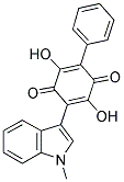 2,5-DIHYDROXY-3-(1-METHYLINDOL-3-YL)-6-PHENYL-1,4-BENZOQUINONE Struktur