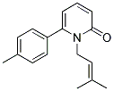 1-(3-METHYLBUT-2-ENYL)-6-(4-METHYLPHENYL)PYRIDIN-2(1H)-ONE Struktur