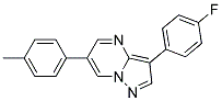 3-(4-FLUOROPHENYL)-6-(4-METHYLPHENYL)PYRAZOLO[1,5-A]PYRIMIDINE Struktur