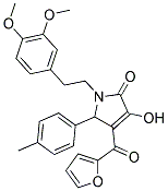 1-(3,4-DIMETHOXYPHENETHYL)-4-(FURAN-2-CARBONYL)-3-HYDROXY-5-P-TOLYL-1H-PYRROL-2(5H)-ONE Struktur