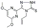 4-ALLYL-3-(4,6-DIMETHOXYPYRIMIDIN-2-YL)-(1H)-1,2,4-TRIAZOL-5-THIONE Struktur