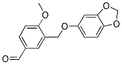 3-(BENZO[1,3]DIOXOL-5-YLOXYMETHYL)-4-METHOXY-BENZALDEHYDE Struktur