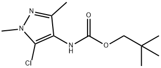 NEOPENTYL N-(5-CHLORO-1,3-DIMETHYL-1H-PYRAZOL-4-YL)CARBAMATE Struktur