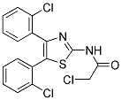 N-[4,5-BIS-(2-CHLORO-PHENYL)-THIAZOL-2-YL]-2-CHLORO-ACETAMIDE Struktur