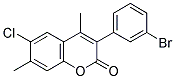 3(3'-BROMOPHENYL)-6-CHLORO-4,7-DIMETHYLCOUMARIN Struktur