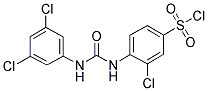 3-CHLORO-4-[3-(3,5-DICHLORO-PHENYL)-UREIDO]-BENZENESULFONYL CHLORIDE Struktur