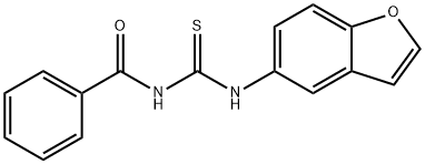 N-(1-BENZOFURAN-5-YL)-N'-BENZOYLTHIOUREA Struktur