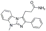 3-(8-METHYL-2-PHENYL-8H-1,3A,8-TRIAZA-CYCLOPENTA[A]INDEN-3-YL)-PROPIONAMIDE Struktur