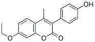 7-ETHOXY-3-(4'-HYDROXYPHENYL)-4-METHYL COUMARIN Struktur