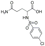 4-CARBAMOYL-2-(4-CHLORO-BENZENESULFONYLAMINO)-BUTYRIC ACID Struktur