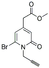 METHYL 6-BROMO-1,2-DIHYDRO-2-OXO-1-(2-PROPYNYL)-4-PYRIDINEACETATE Struktur