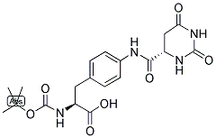 BOC-L-PHE[4-AMINO(N-L-HYDROOROTYL)] Struktur