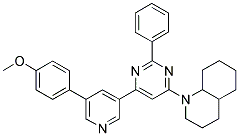 1-(6-[5-(4-METHOXY-PHENYL)-PYRIDIN-3-YL]-2-PHENYL-PYRIMIDIN-4-YL)-DECAHYDRO-QUINOLINE Struktur