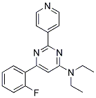 N,N-DIETHYL-6-(2-FLUOROPHENYL)-2-PYRIDIN-4-YLPYRIMIDIN-4-AMINE Struktur