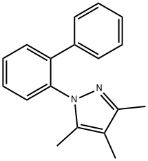 1-[1,1'-BIPHENYL]-2-YL-3,4,5-TRIMETHYL-1H-PYRAZOLE Struktur