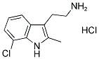 2-(7-CHLORO-2-METHYL-1H-INDOL-3-YL)ETHANAMINE HYDROCHLORIDE Struktur