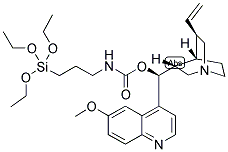 N-TRIETHOXYSILYLPROPYL-O-QUININEURETHANE Struktur