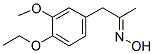 (4-ETHOXY-3-METHOXYPHENYL)ACETONE OXIME Struktur