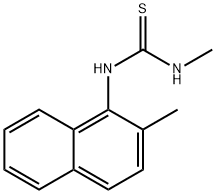 N-METHYL-N'-(2-METHYL-1-NAPHTHYL)THIOUREA Struktur