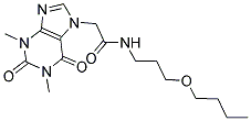 N-(3-BUTOXYPROPYL)-2-(1,3-DIMETHYL-2,6-DIOXO-1,2,3,6-TETRAHYDRO-7H-PURIN-7-YL)ACETAMIDE Struktur