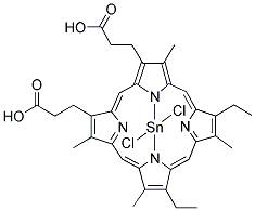 SN(IV) MESOPORPHYRIN IX DICHLORIDE Struktur