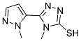 4-METHYL-5-(2-METHYL-2H-PYRAZOL-3-YL)-4H-[1,2,4]TRIAZOLE-3-THIOL Struktur