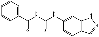 N-BENZOYL-N'-(1H-INDAZOL-6-YL)THIOUREA Struktur