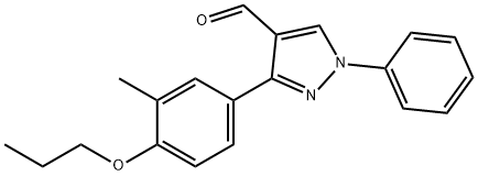 3-(3-METHYL-4-PROPOXYPHENYL)-1-PHENYL-1H-PYRAZOLE-4-CARBALDEHYDE Struktur